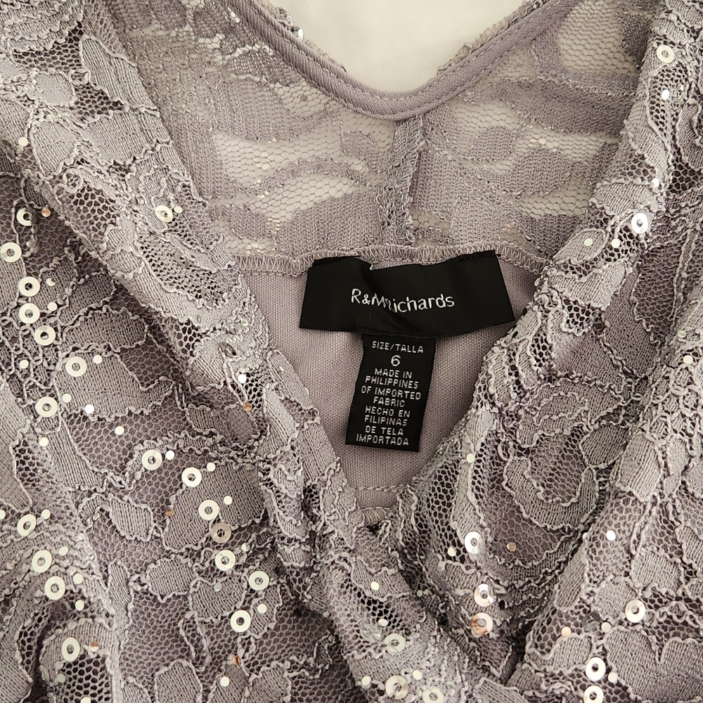 NEW - Silver Sequin Evening Dress - NWT - Picture 7 of 13